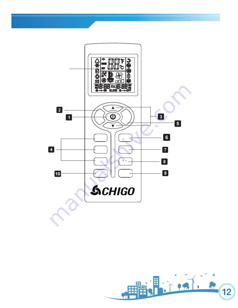 Chigo WC1-06E-01 Operating Instructions Manual Download Page 12