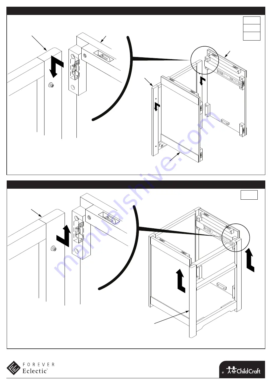 Child Craft FOREVER Eclectic F09028 Assembly Instructions Manual Download Page 11