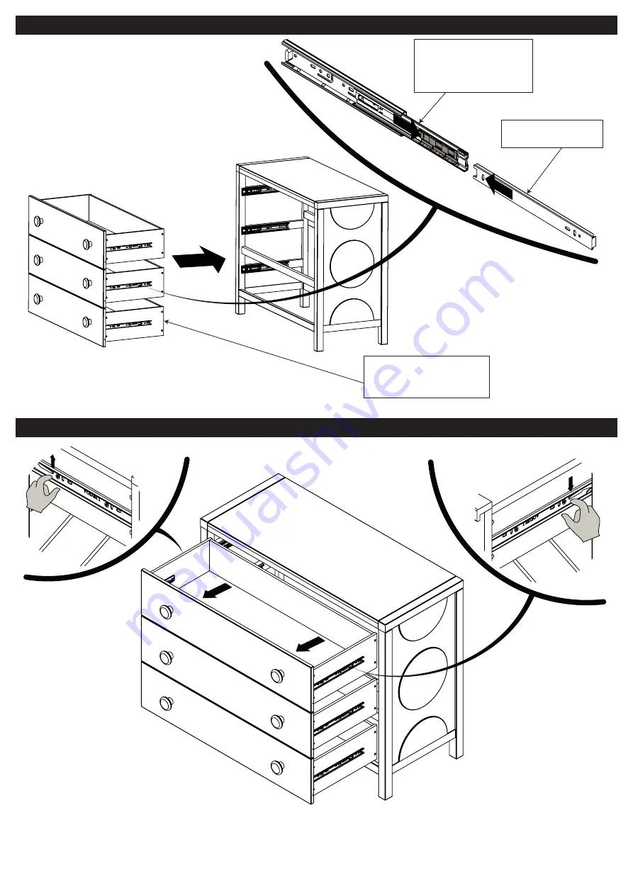 Child Craft Orbit Dresser F00209 Assembly Instructions Manual Download Page 8