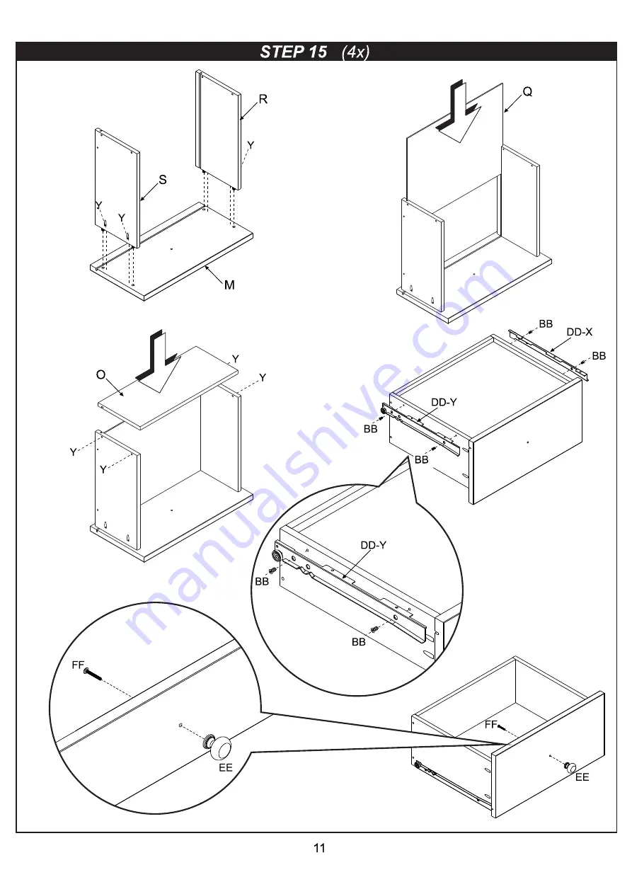 Child Craft Rockport F01409 Assembly Instructions Manual Download Page 11