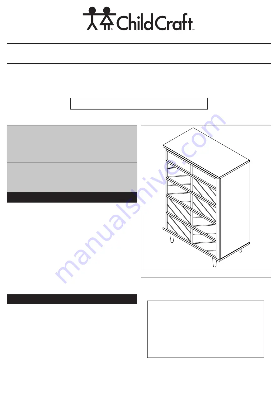 Child Craft Surrey Hill F07022 Скачать руководство пользователя страница 1