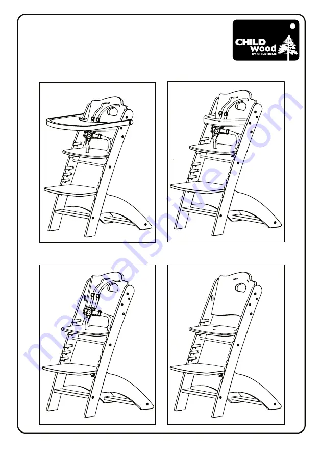 Child Wood LAMBDA 2 GROW CHAIR Assembly Instructions Manual Download Page 9