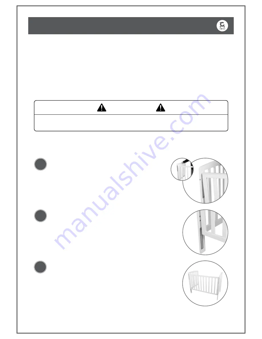 Childcare Bristol Cot 091007 Скачать руководство пользователя страница 5