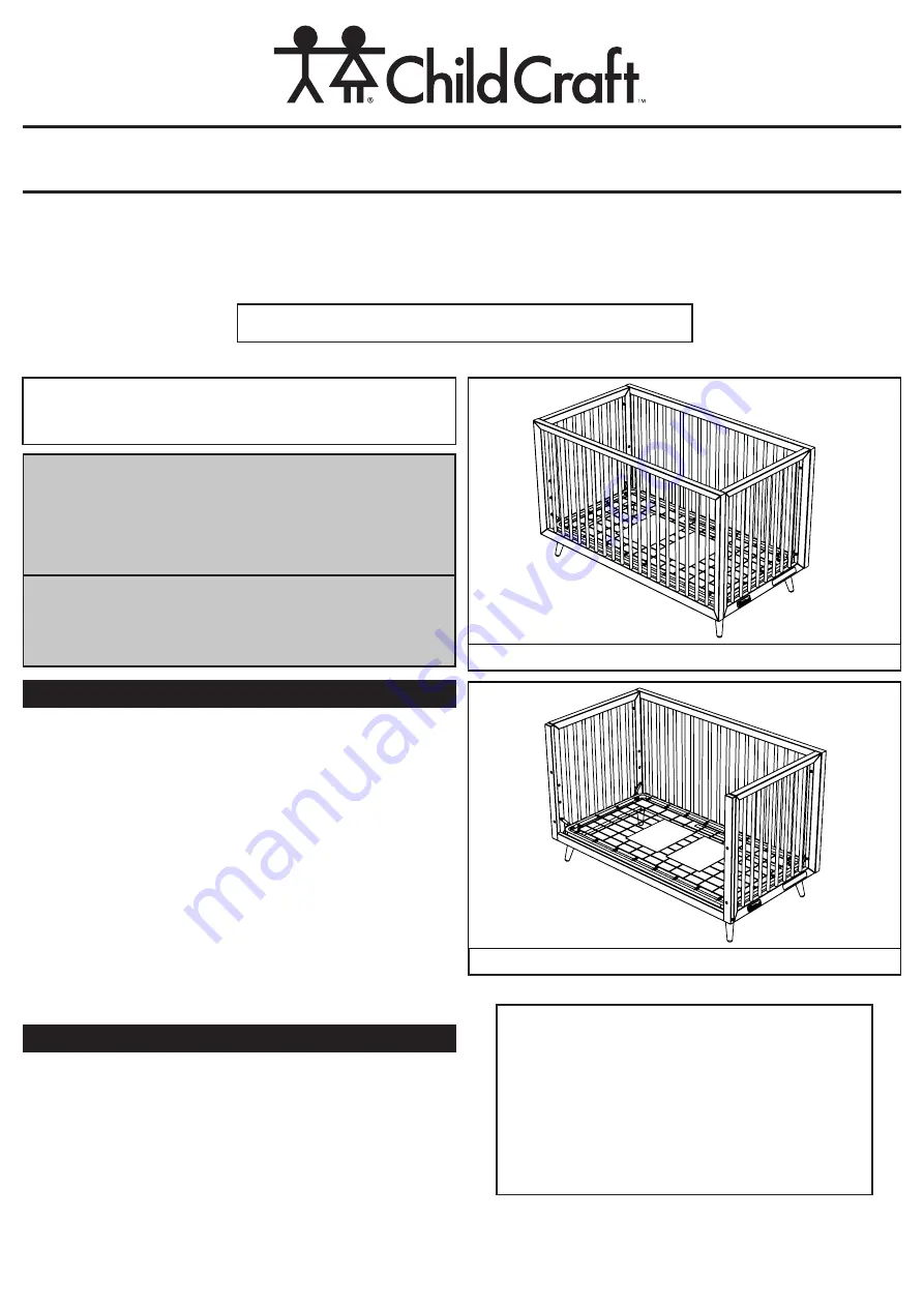 CHILDCRAFT Cranbrook F33301 Instructions Manual Download Page 1