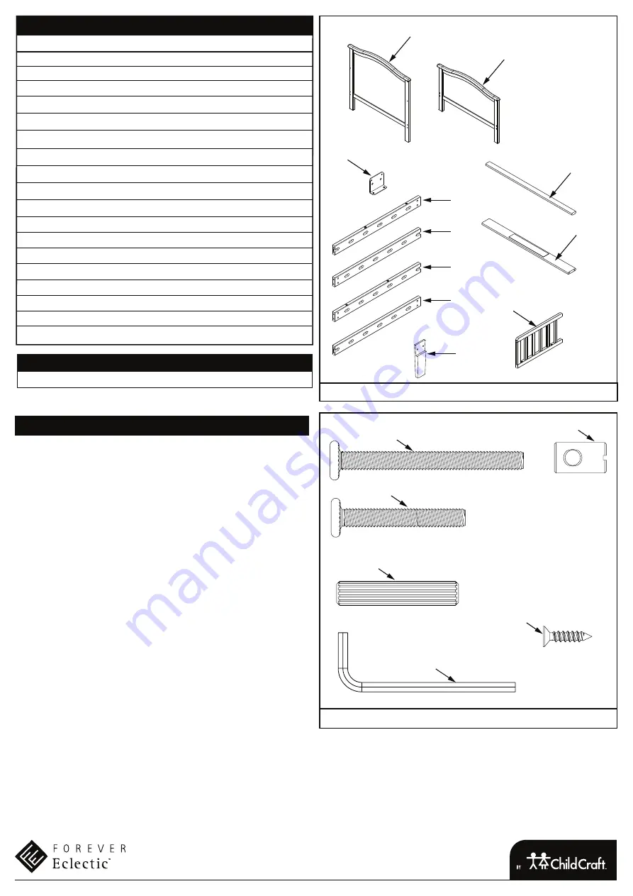 CHILDCRAFT FOREVER Eclectic Camden F41001 Manual Download Page 10