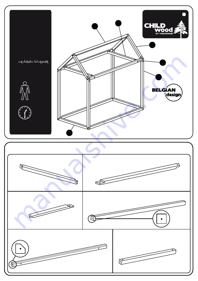 CHILDHOME CHILD WOOD CWBEFRHN Instructions Manual Download Page 2