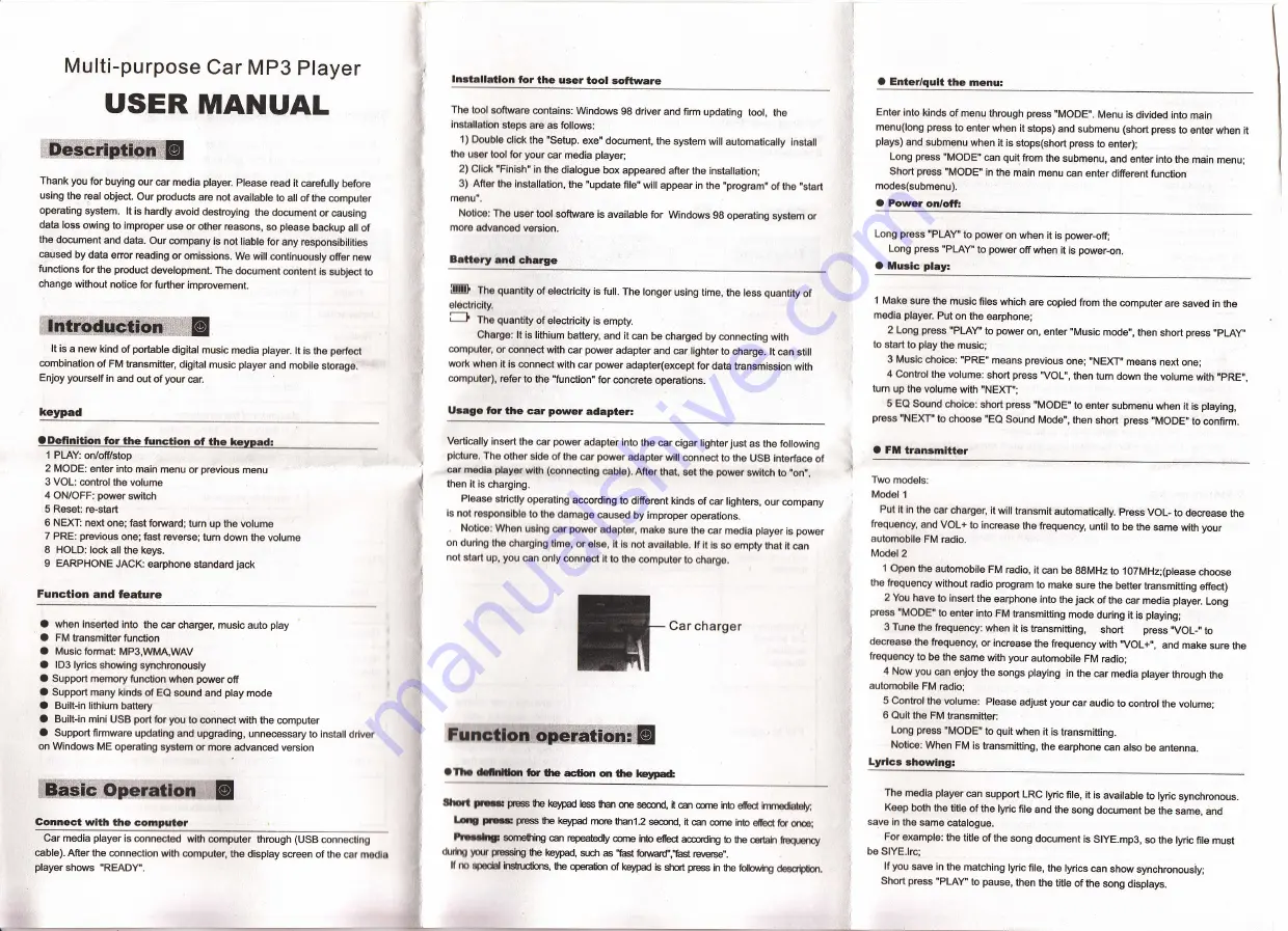 chinavasion CVID-C25-Black User Manual Download Page 1