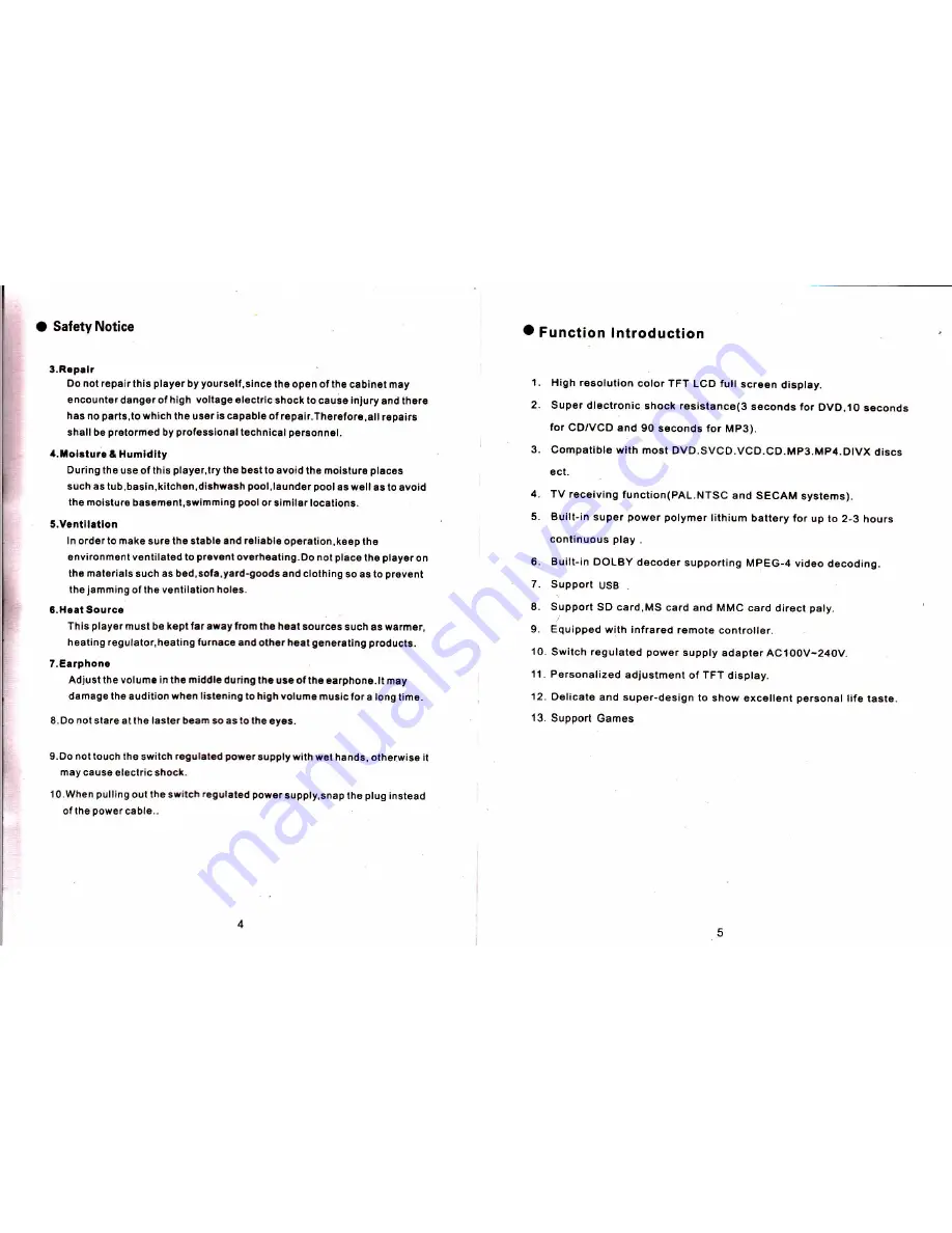 chinavasion CVXE-E209 Operator'S Manual Download Page 3