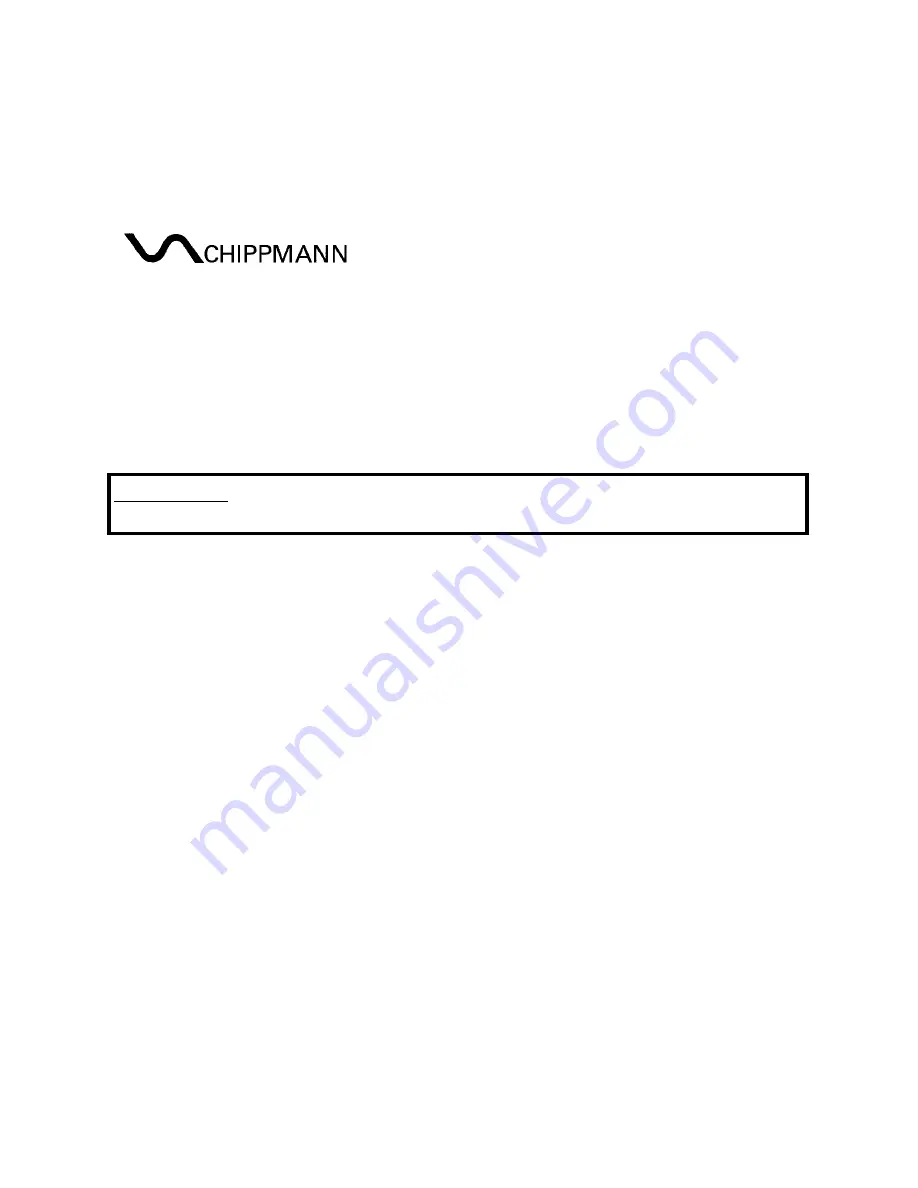 Chippmann CS-8 DST2 Owner'S Manual Download Page 7