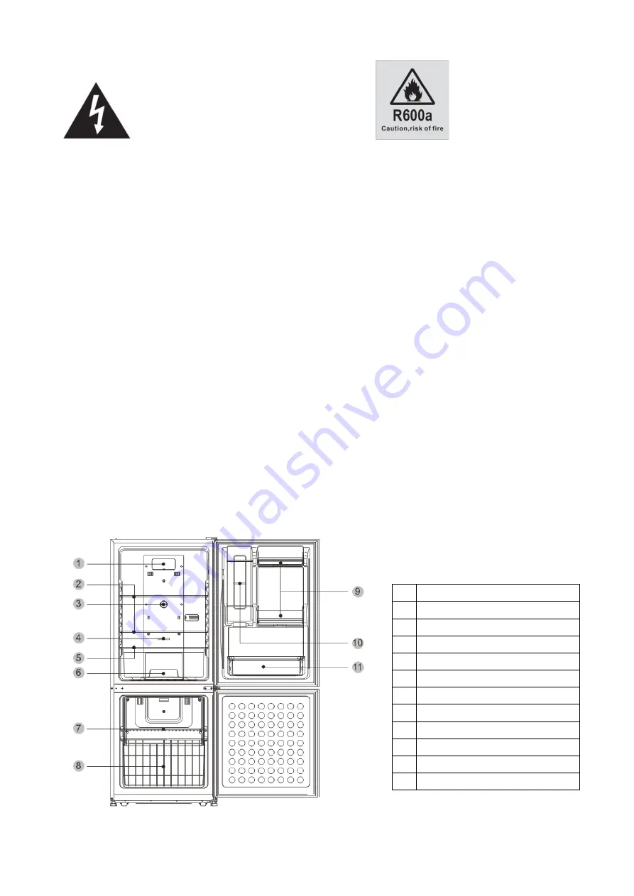 ChiQ CQRB09Y1GD1RS Instruction Manual Download Page 3