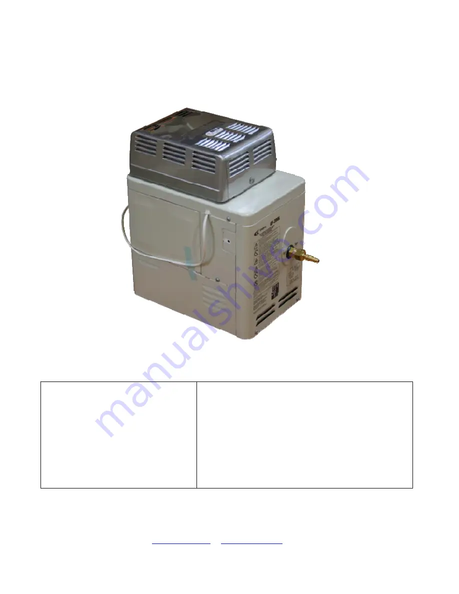 CHOFU GF-200L User And Technical Manual Download Page 1