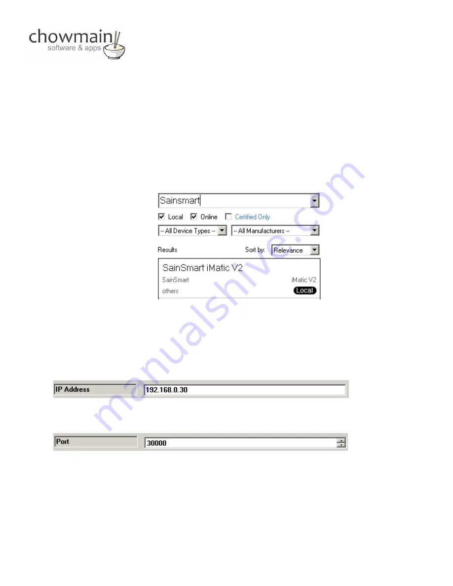 chowmain Sainsmart iMatic v2 Driver Installation And User Manual Download Page 4