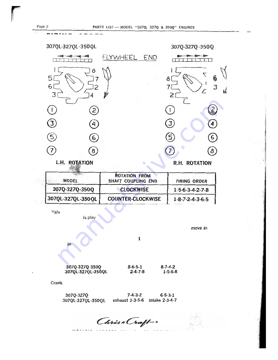 Chris-Craft 307-Q Manual Download Page 5