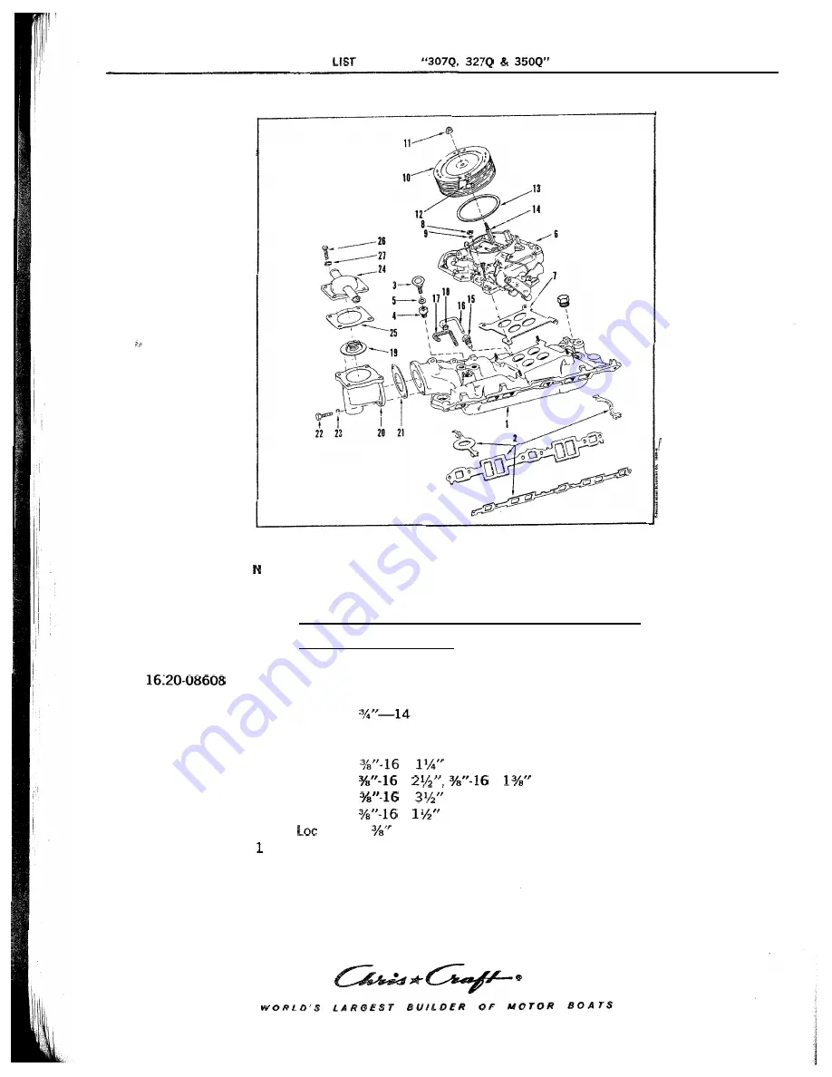 Chris-Craft 307-Q Manual Download Page 19