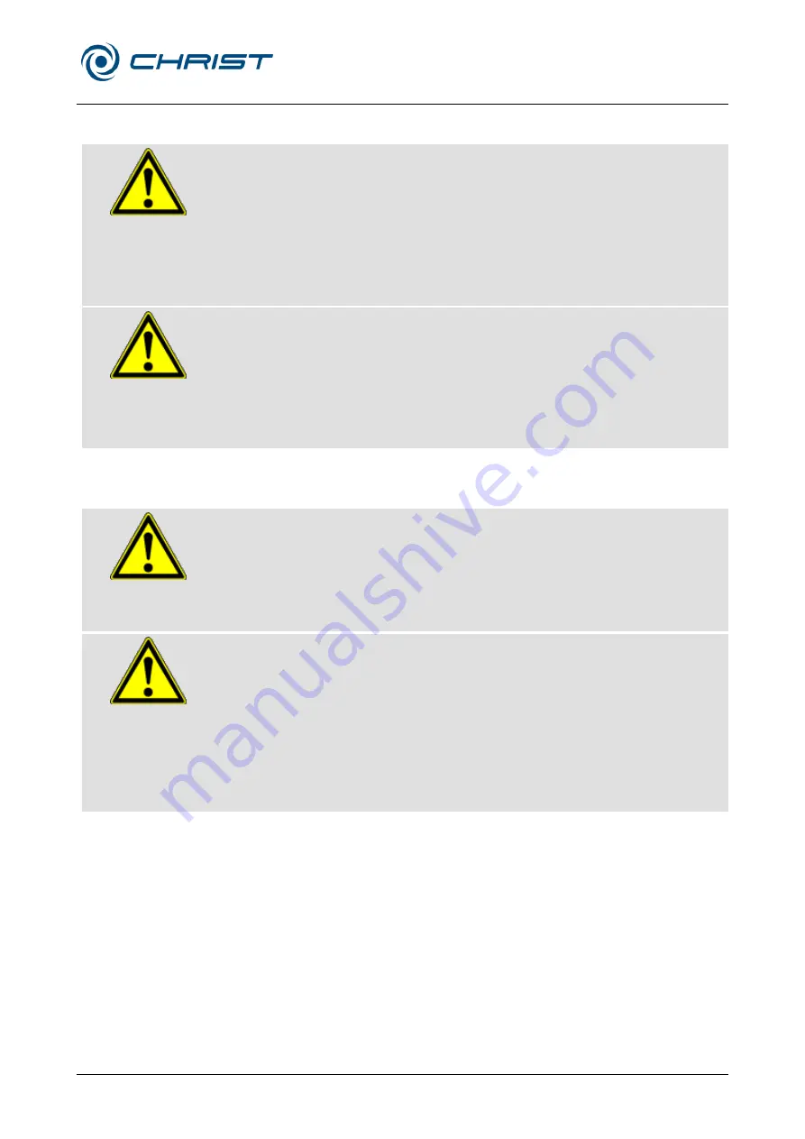 Christ 102300 Operating Manual Download Page 29