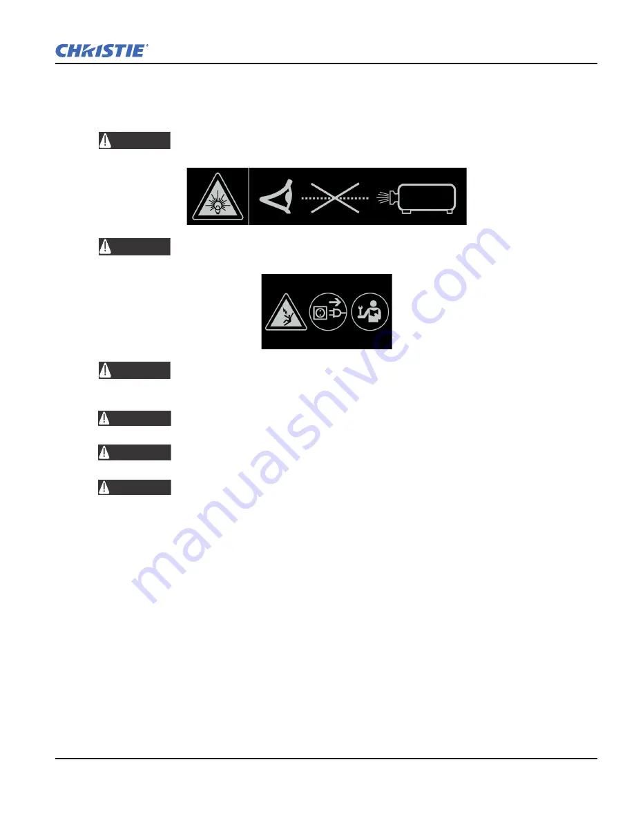 Christie 1000W J Series Setup Manual Download Page 9