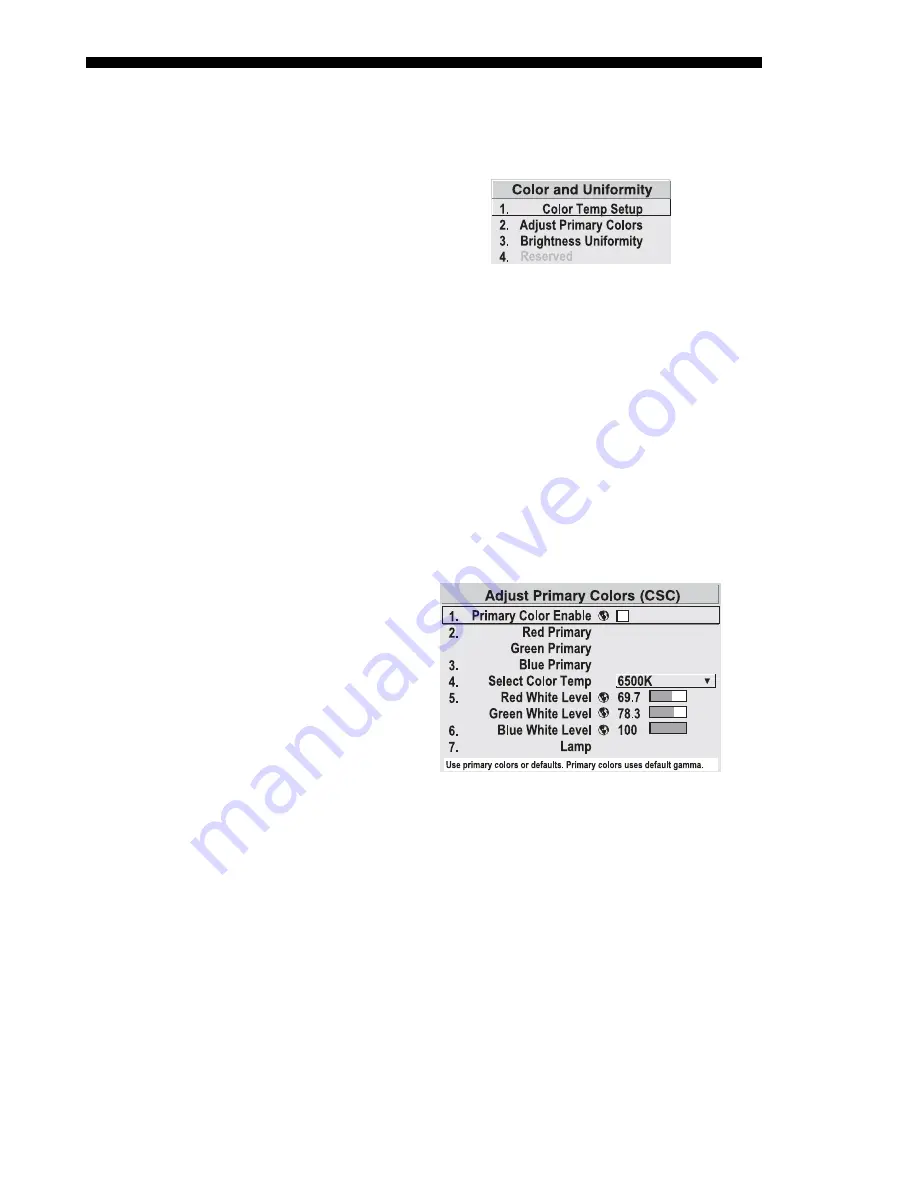 Christie CS50-D100U User Manual Download Page 54