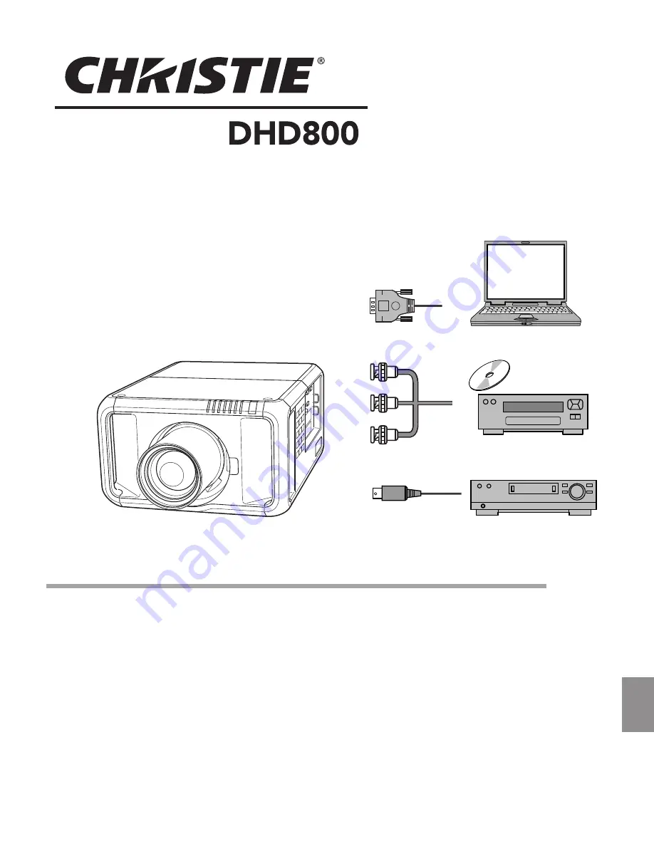 Christie DHD800 Скачать руководство пользователя страница 123