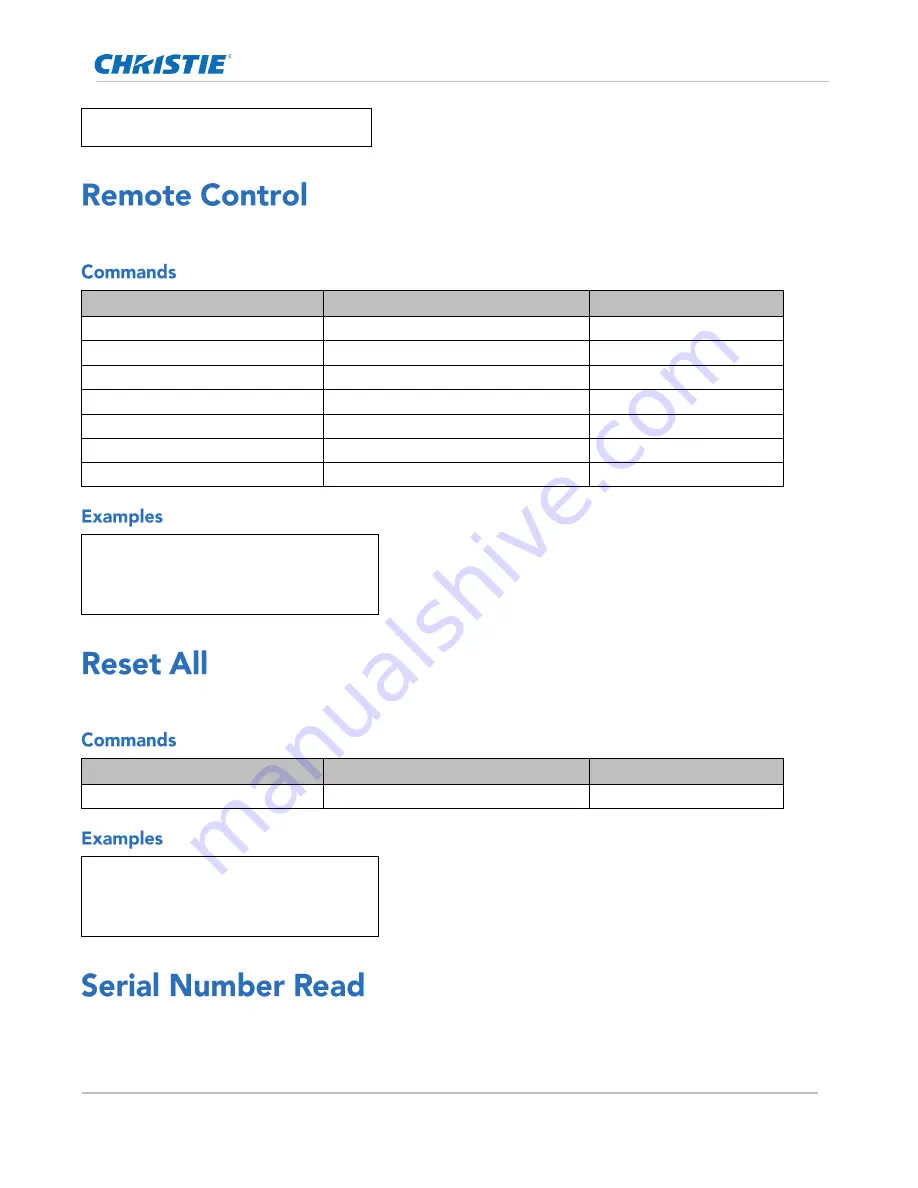 Christie Secure II Series Technical Reference Download Page 59