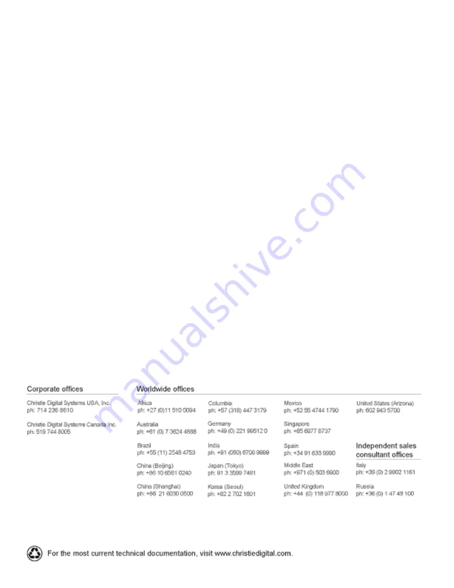 Christie Secure II SUHD553-L User Manual Download Page 55