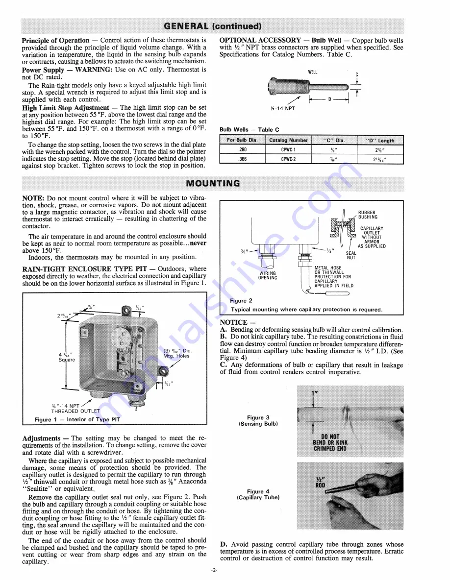 Chromalox 3001E Installation And Operating Instructions Download Page 2