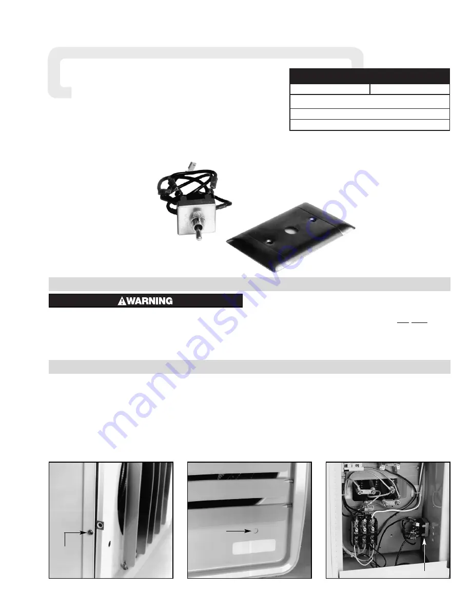 Chromalox ISFS-02 Installation Instructions And Renewal Parts Identification Download Page 1