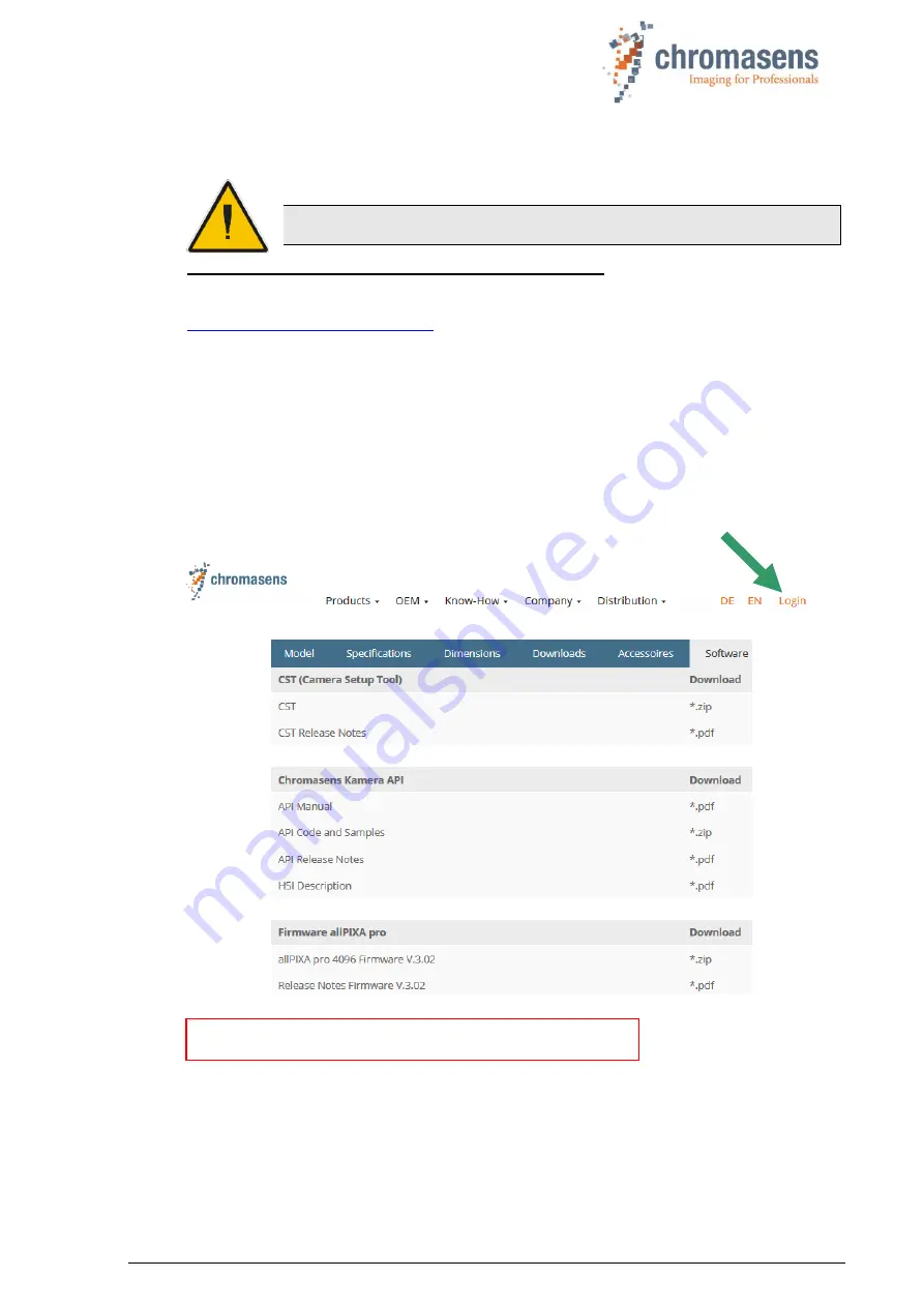 chromasens allPIXA pro Manual Download Page 45