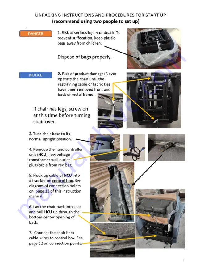 Chromcraft HCU 83 Скачать руководство пользователя страница 4