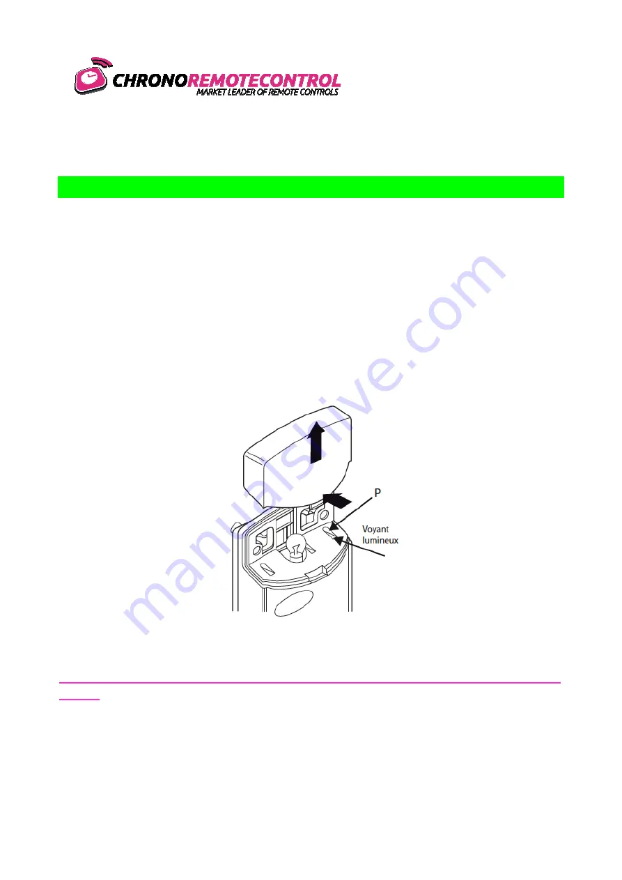 ChronoRemoteControl Aperto TX02 868-4 Скачать руководство пользователя страница 1