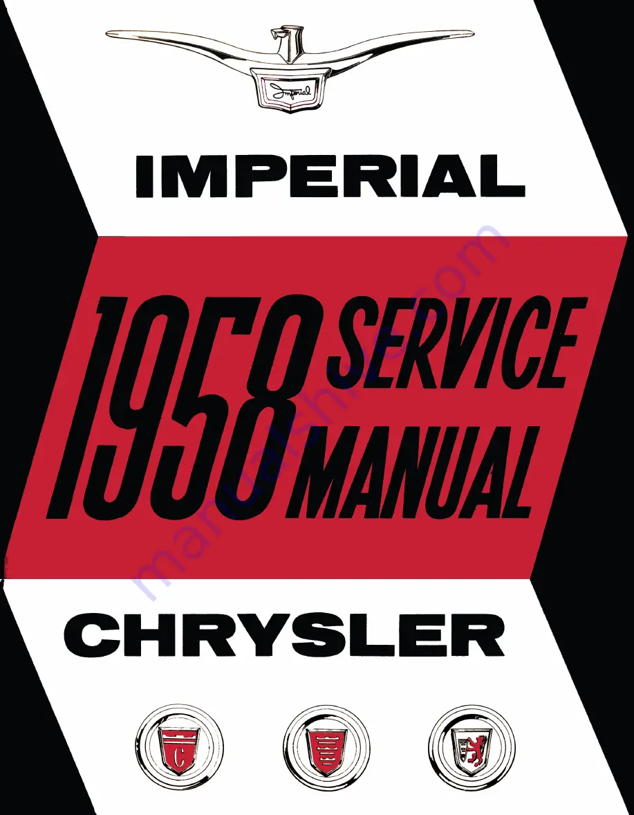 Chrysler 300 D C76-C300 1957 Service Manual Download Page 1