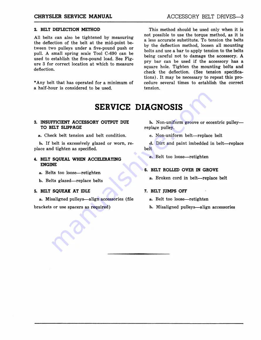 Chrysler 300 D C76-C300 1957 Service Manual Download Page 78