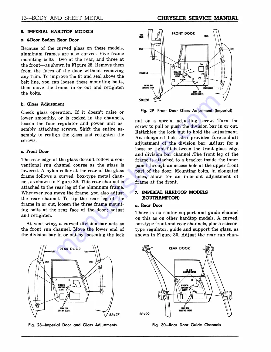 Chrysler 300 D C76-C300 1957 Service Manual Download Page 382