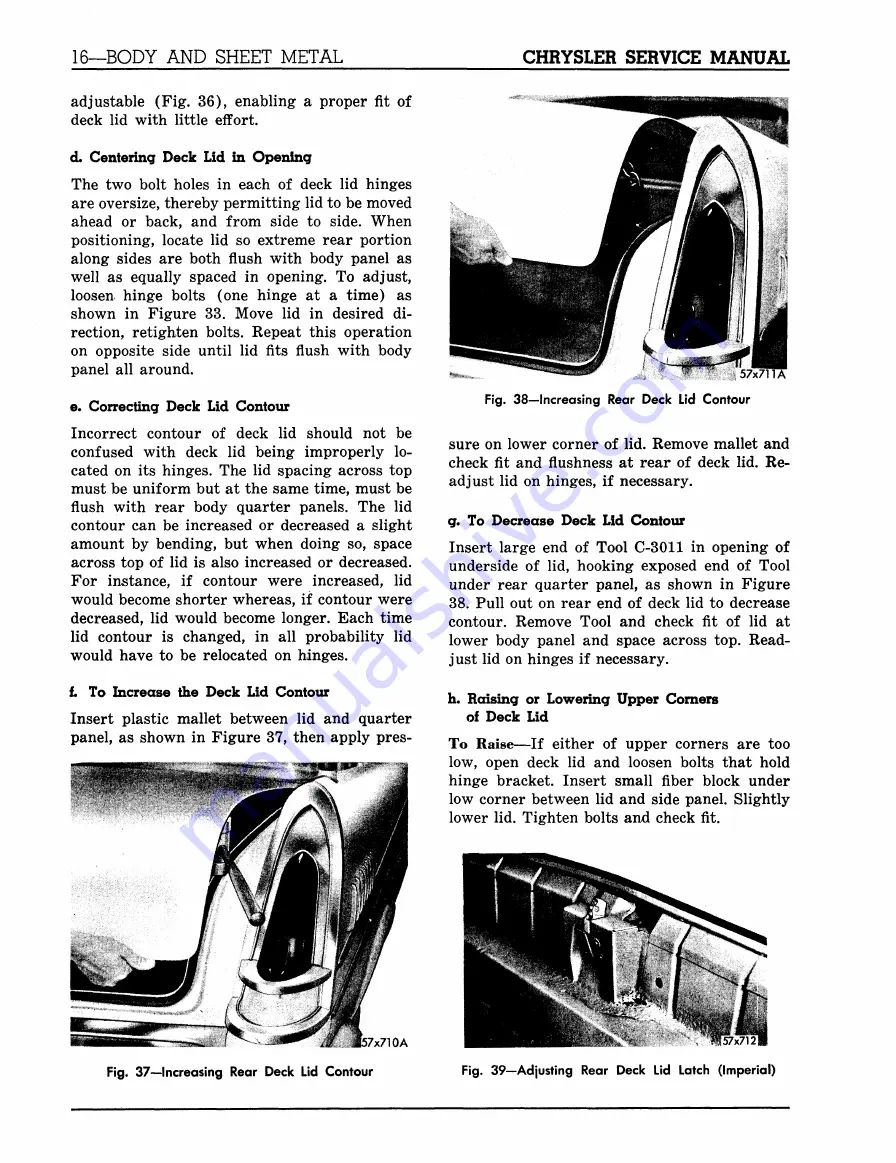 Chrysler 300 D C76-C300 1957 Service Manual Download Page 386