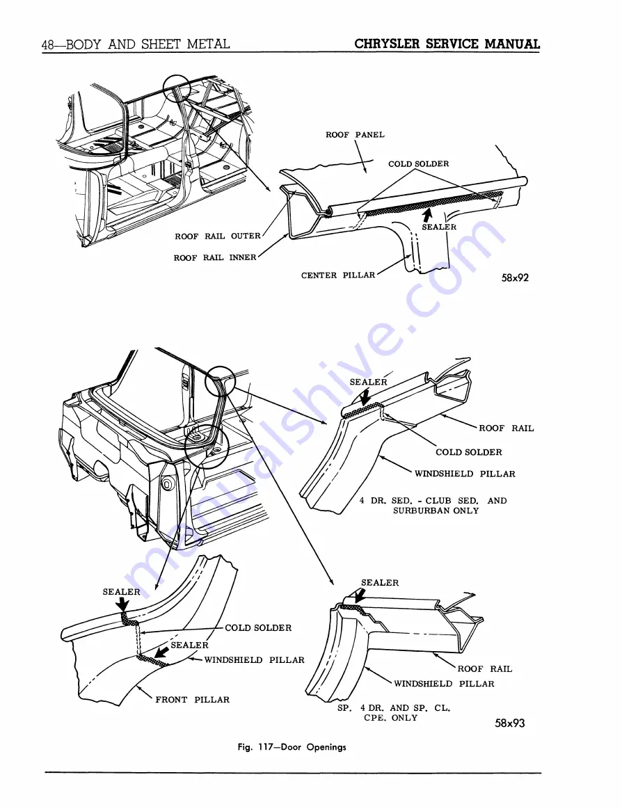 Chrysler 300 D C76-C300 1957 Service Manual Download Page 418