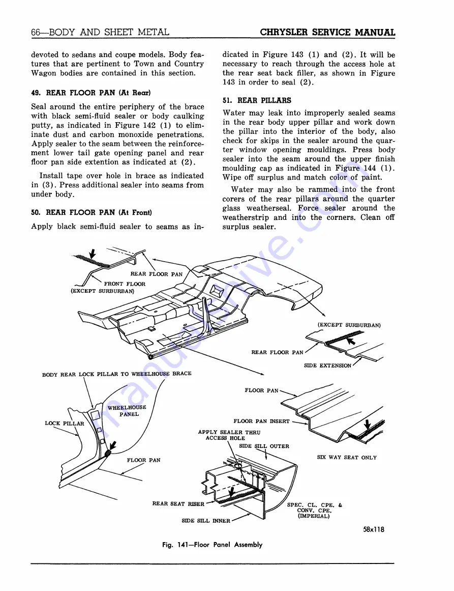 Chrysler 300 D C76-C300 1957 Service Manual Download Page 436