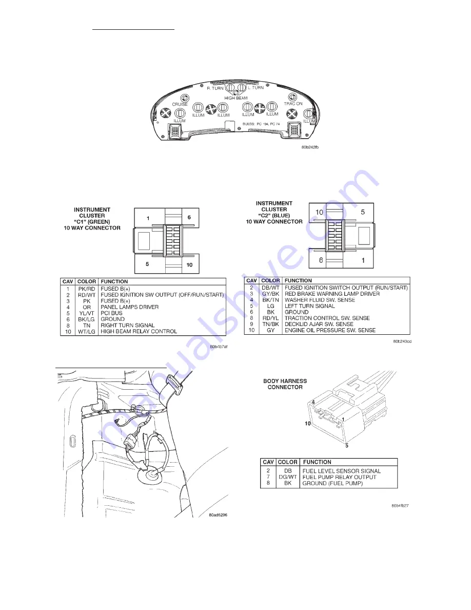 Chrysler 300M 1999 Manual Download Page 42