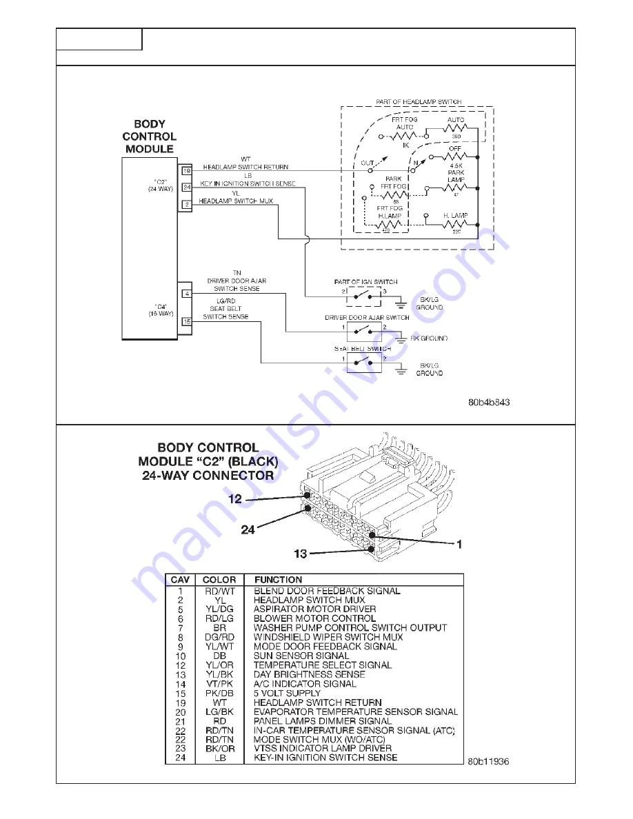 Chrysler 300M 1999 Manual Download Page 236