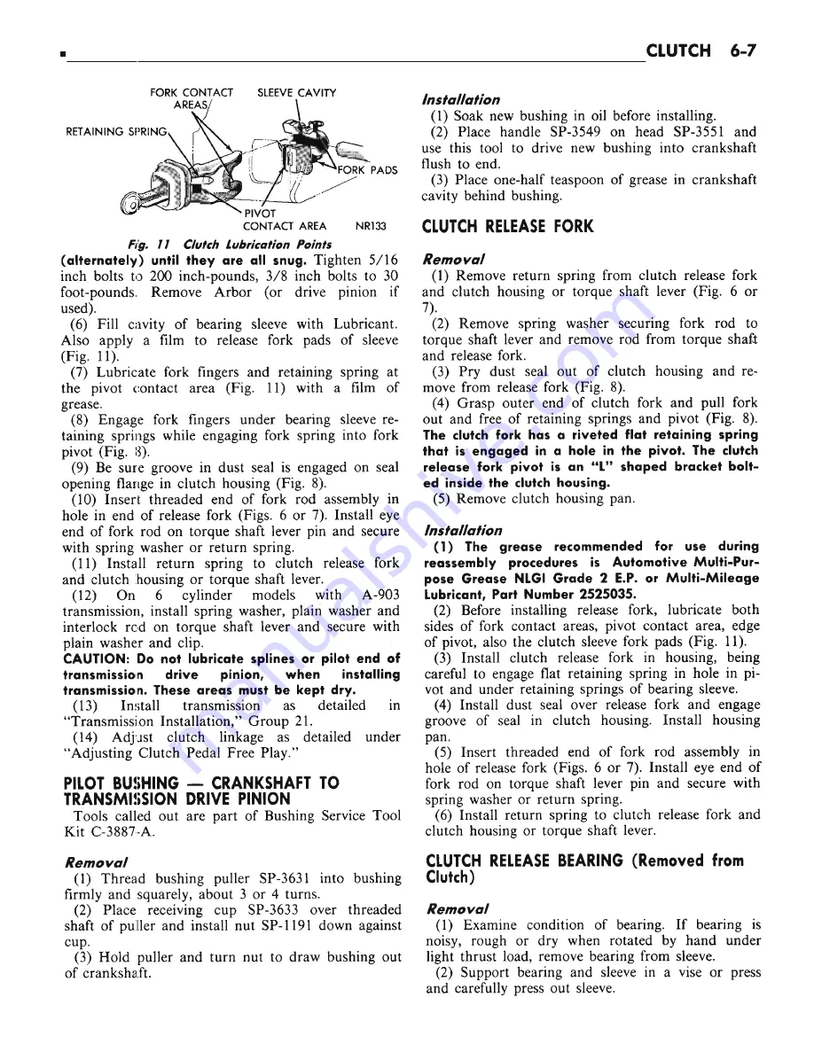 Chrysler CHRYSLER New Yorker 1972 Chassis Service Manual Download Page 212