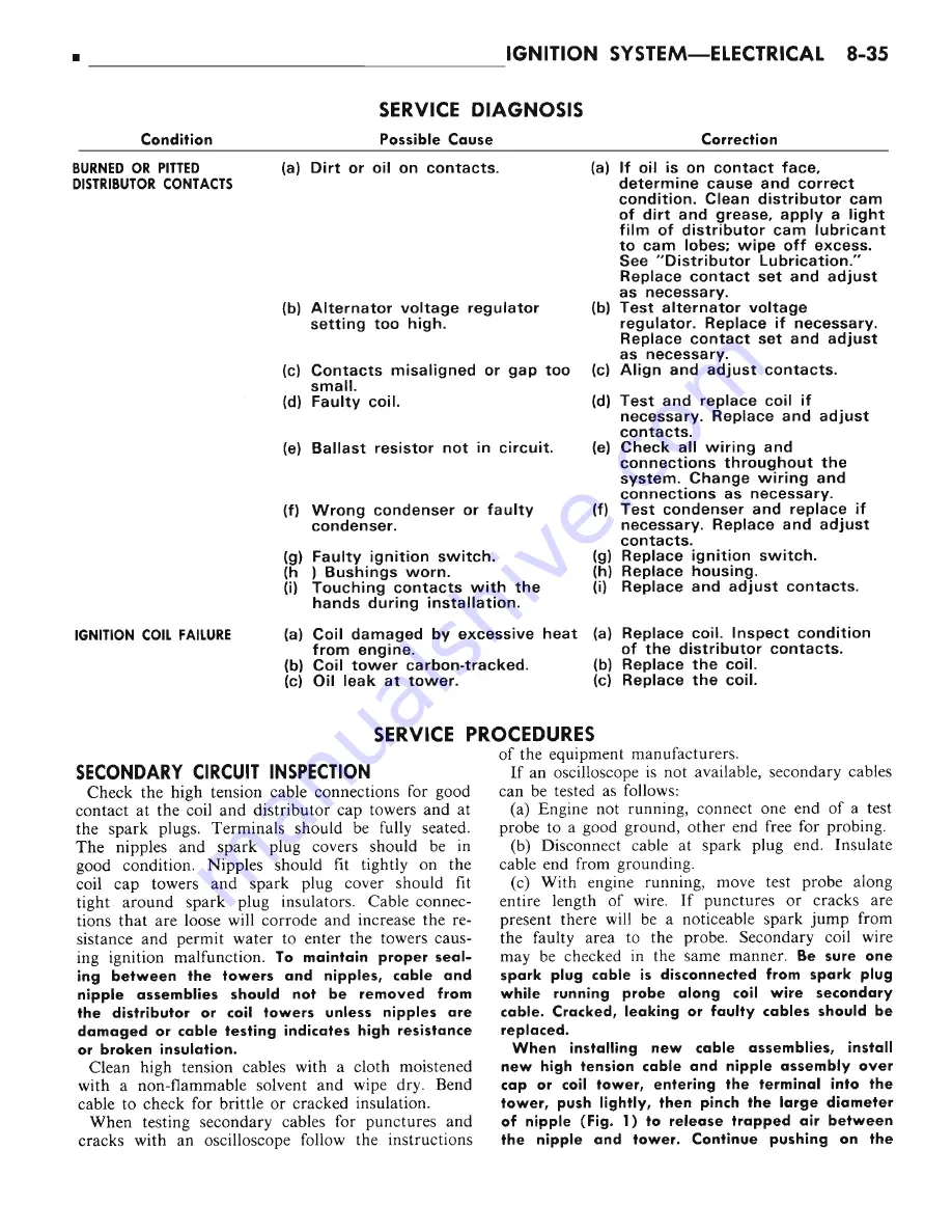 Chrysler CHRYSLER New Yorker 1972 Chassis Service Manual Download Page 268