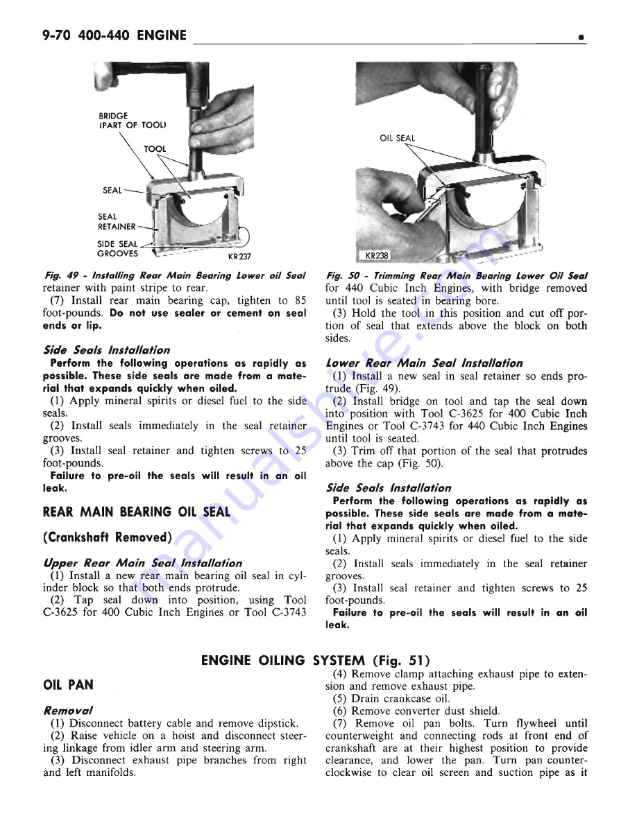 Chrysler CHRYSLER New Yorker 1972 Chassis Service Manual Download Page 490