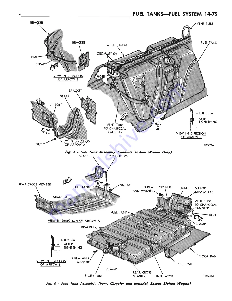 Chrysler CHRYSLER New Yorker 1972 Chassis Service Manual Download Page 611