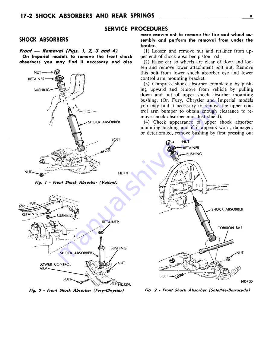 Chrysler CHRYSLER New Yorker 1972 Chassis Service Manual Download Page 636