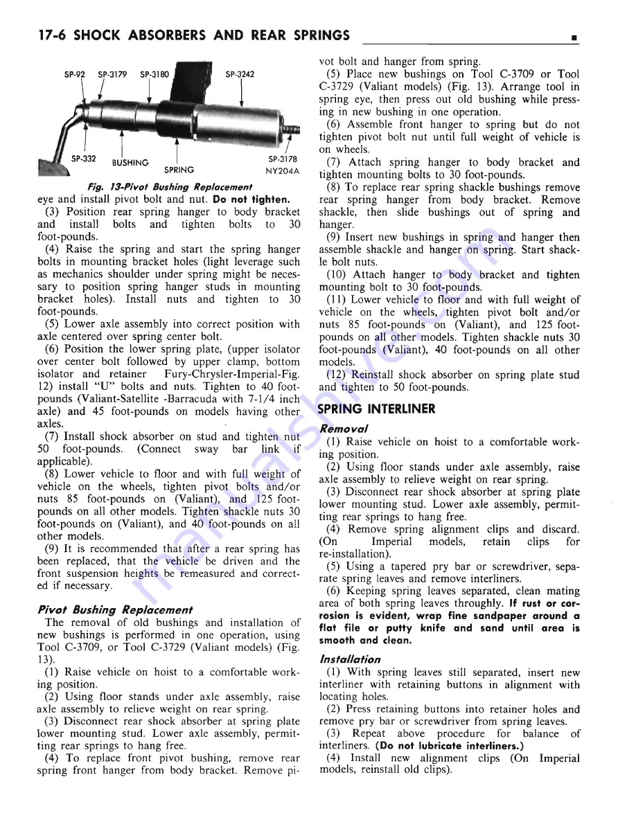 Chrysler CHRYSLER New Yorker 1972 Chassis Service Manual Download Page 640