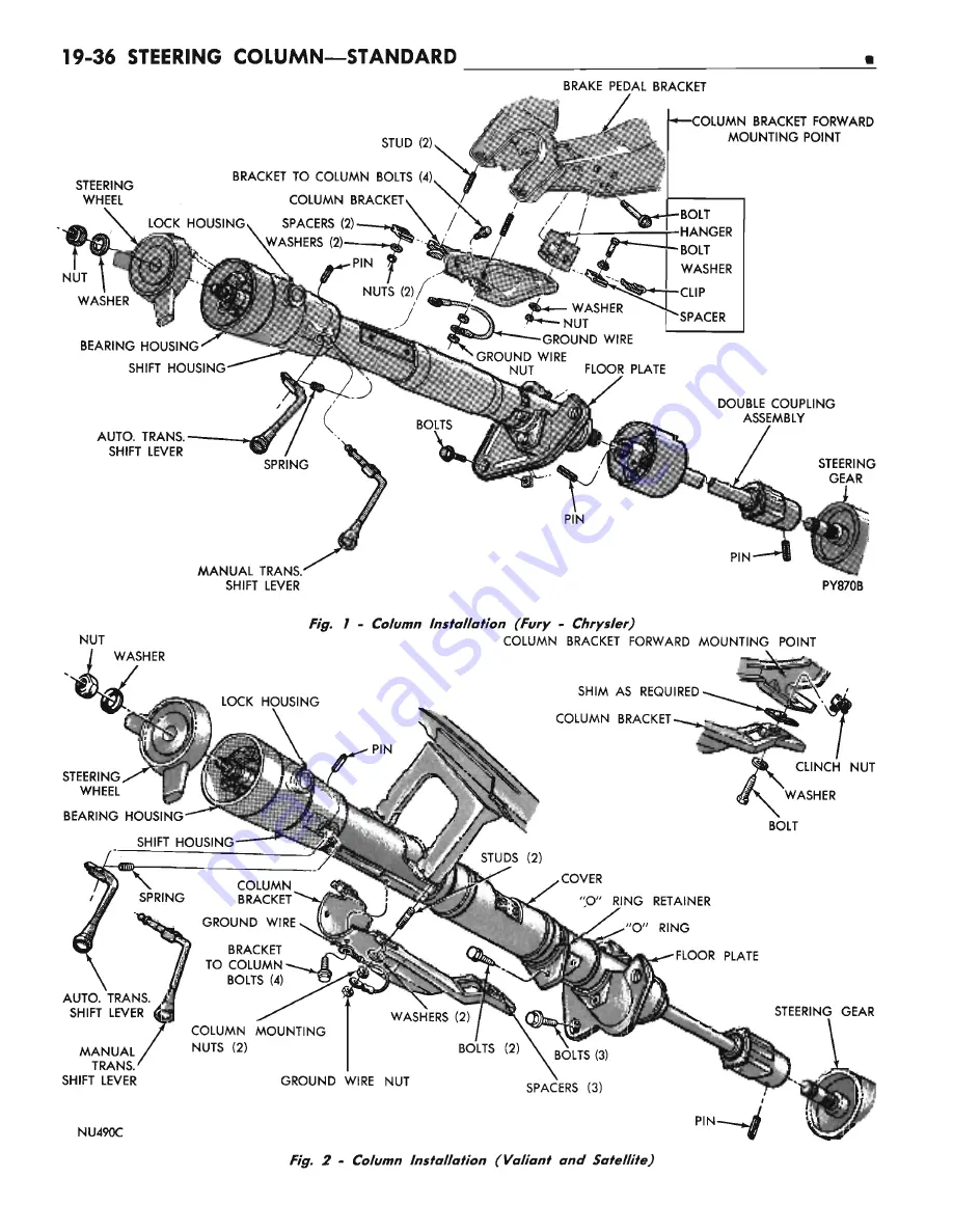 Chrysler CHRYSLER New Yorker 1972 Chassis Service Manual Download Page 677