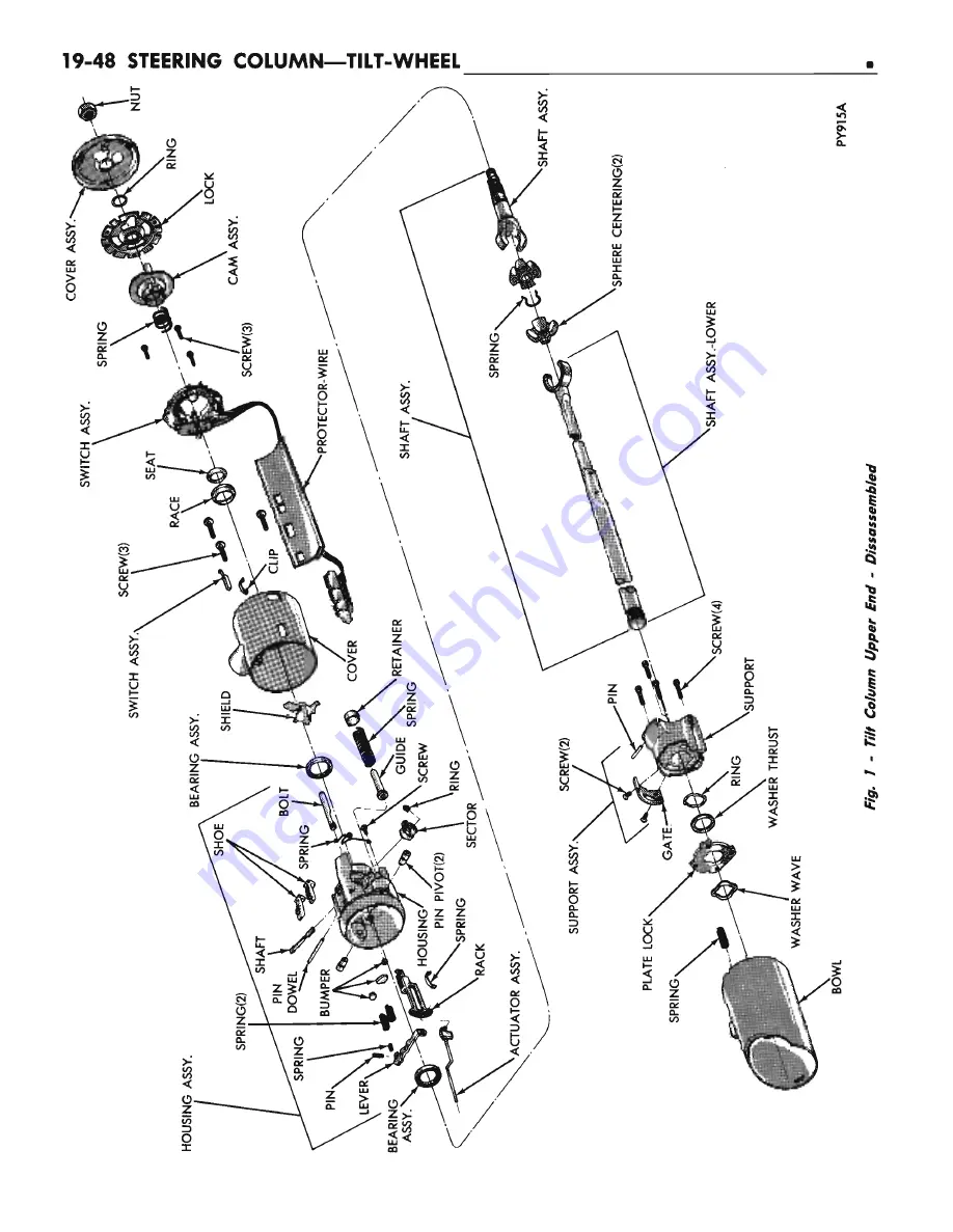 Chrysler CHRYSLER New Yorker 1972 Chassis Service Manual Download Page 689