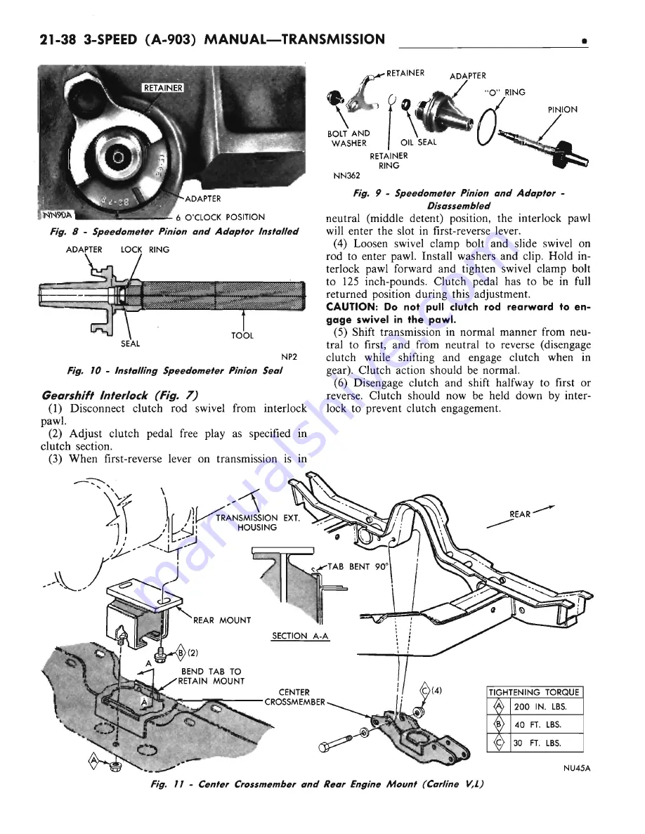 Chrysler CHRYSLER New Yorker 1972 Chassis Service Manual Download Page 739