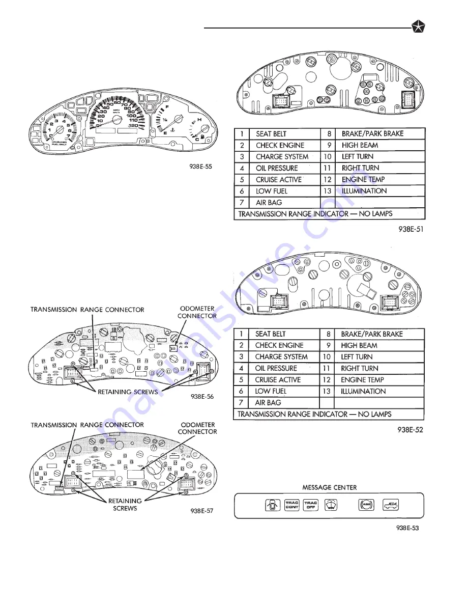 Chrysler Concorde 1993 Service Manual Download Page 288