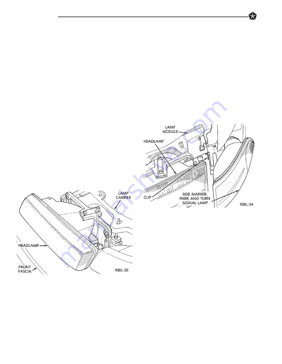 Chrysler Concorde 1993 Service Manual Download Page 344