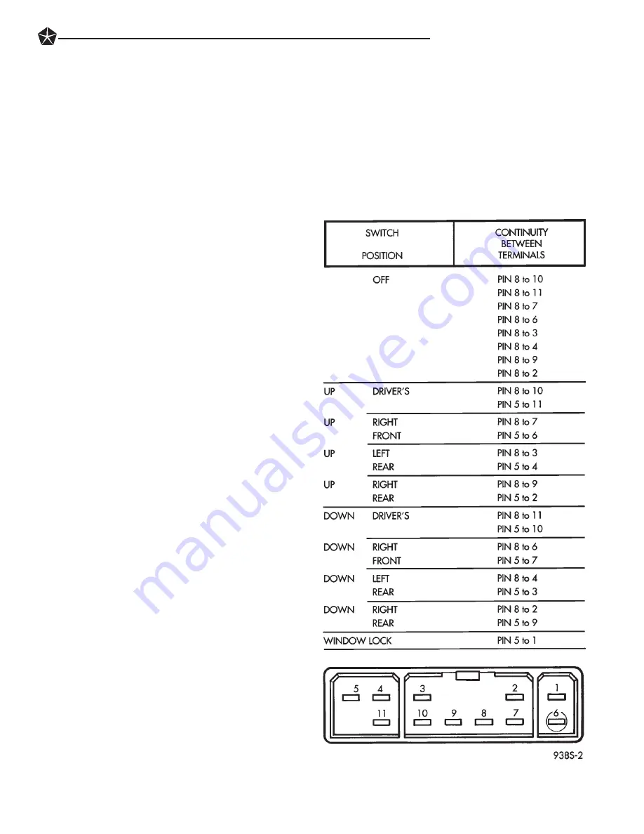 Chrysler Concorde 1993 Service Manual Download Page 375