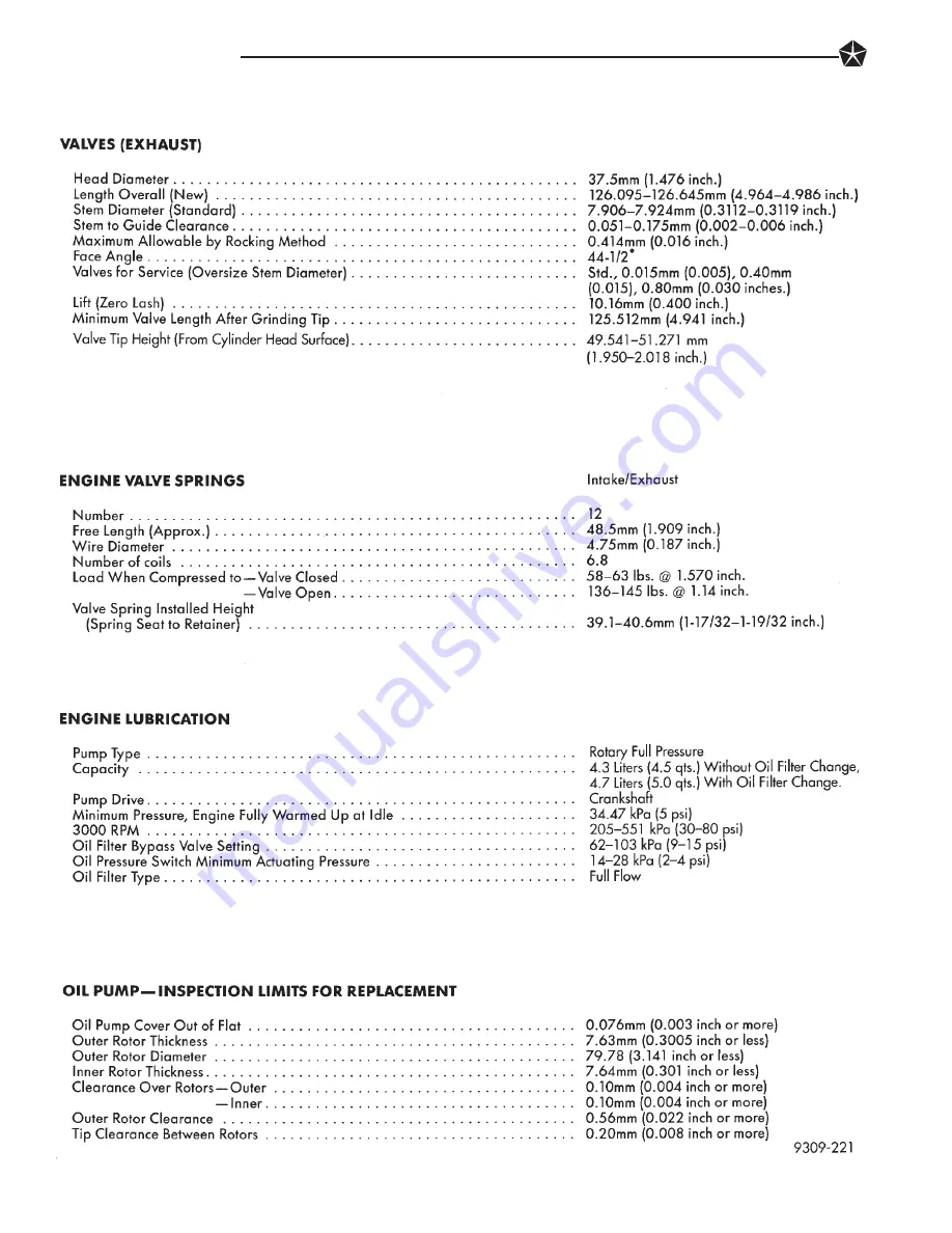 Chrysler Concorde 1993 Service Manual Download Page 419